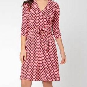 Leota Geometric Faux Wrap Dress